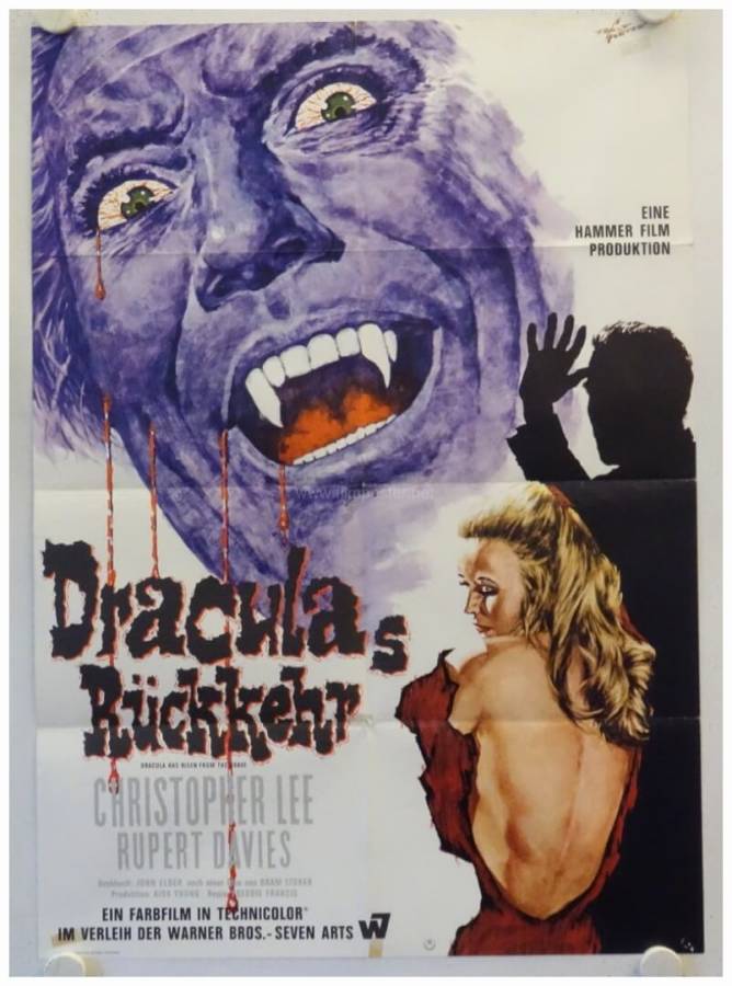 Dracula has risen from the Grave original release german movie poster